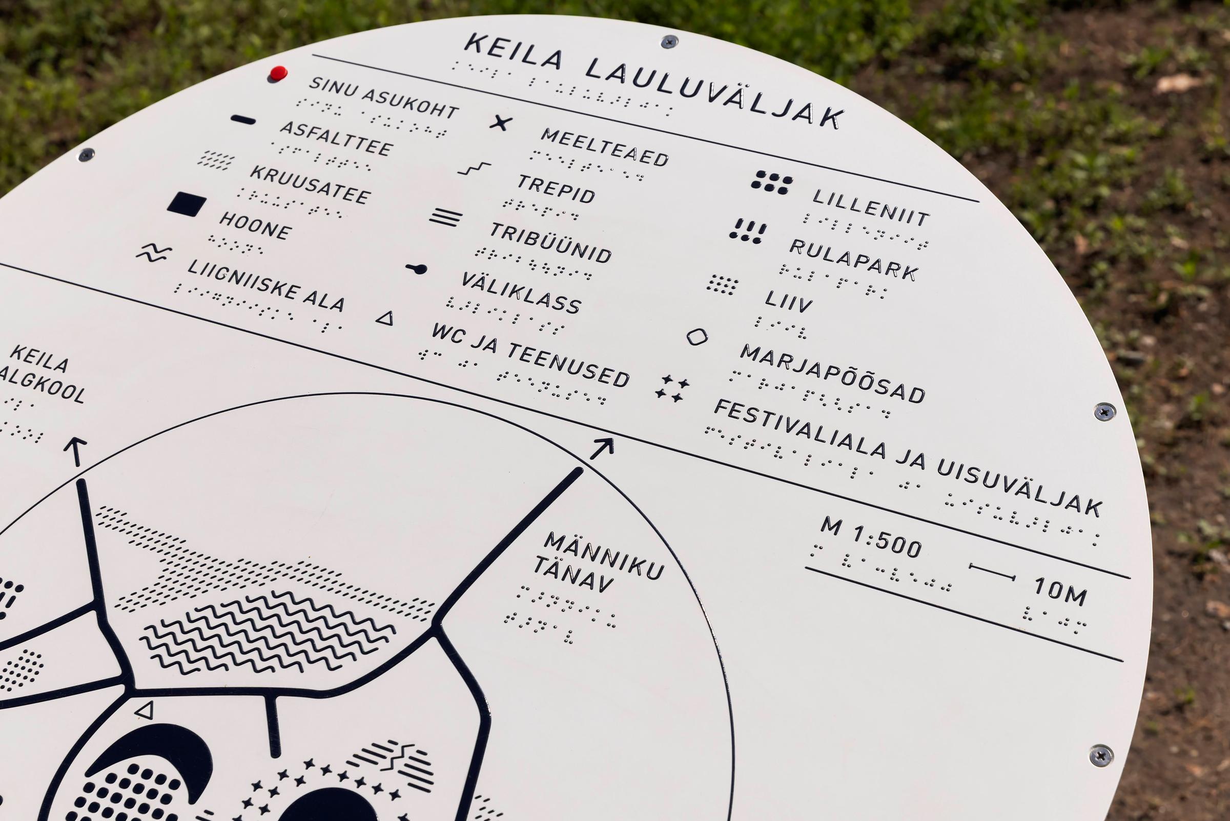 Tactile Plans for Keila Song Festival Grounds